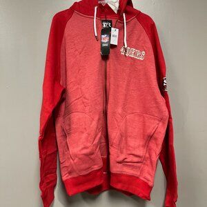 NFL Team Apparel Darius Rucker 49ers Red Zip Up Hoodie Size XL